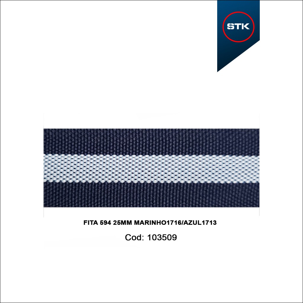 FITA 594 25MM MARINHO 1716 / AZUL 1713