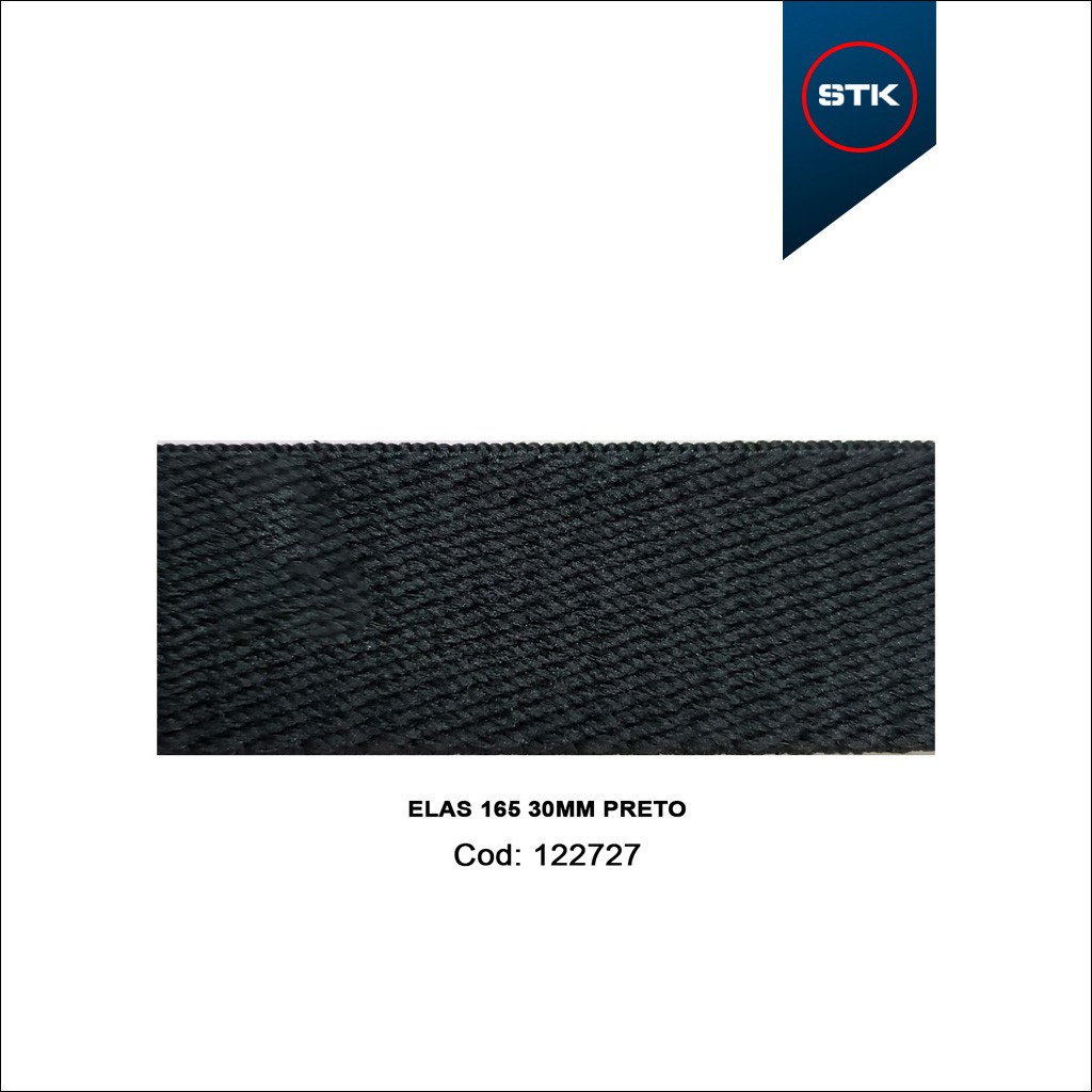 ELÁSTICO STK 165 30MM PRETO