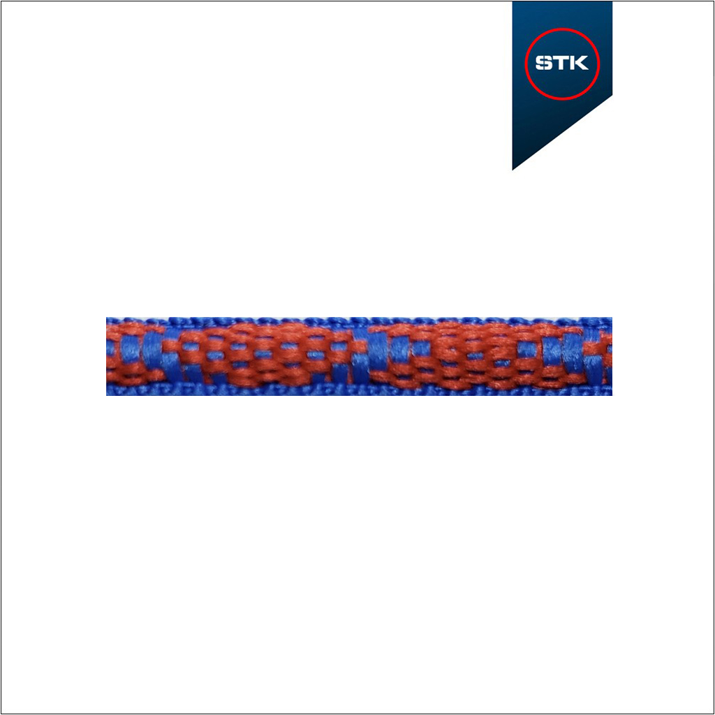 ATACADOR STK 1 / 2 CANA BORDADO 80CM AZUL 1727 / VERMELHO 4552