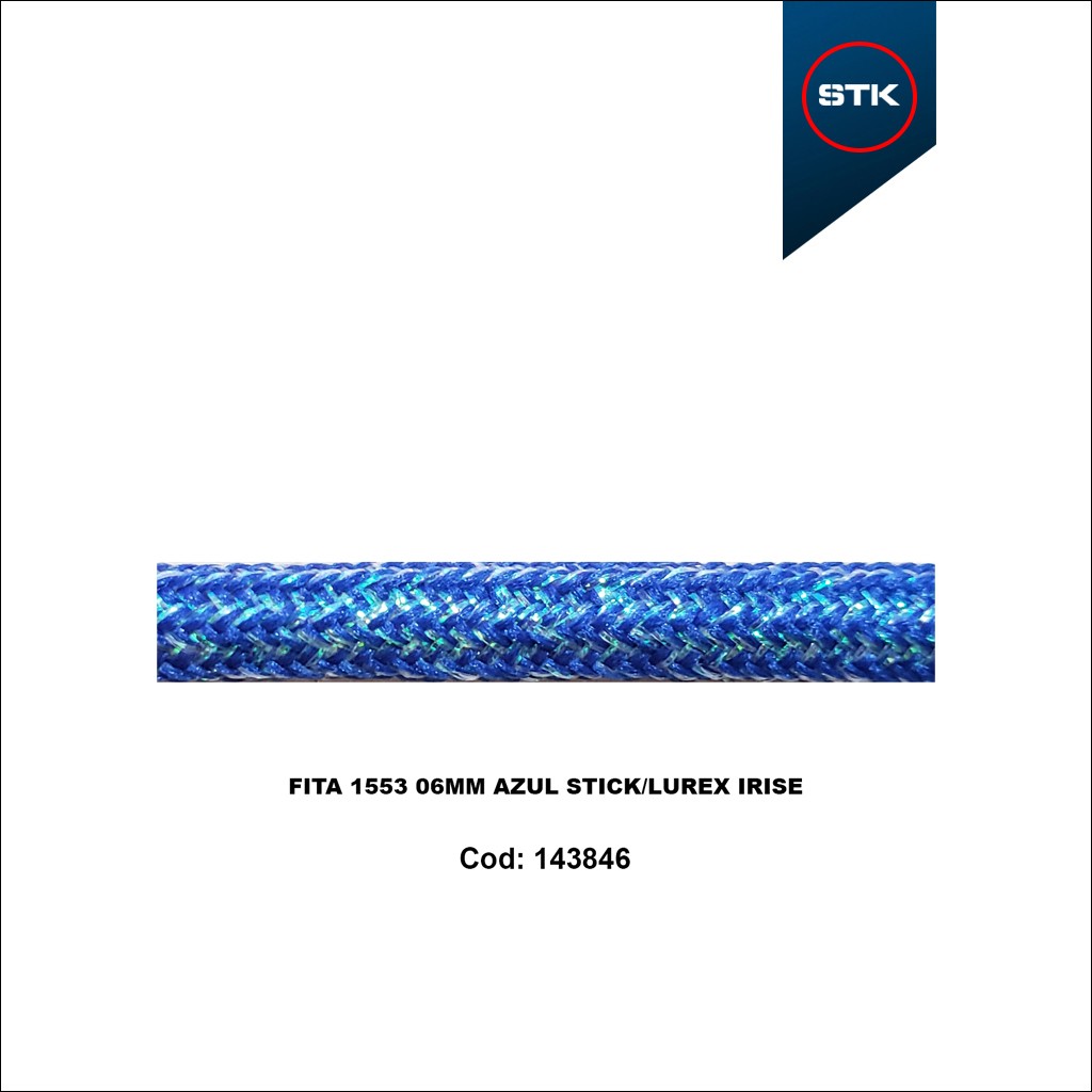 FITA 1533 06MM AZUL STICK / LUREX IRISE