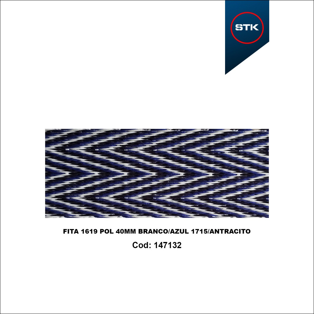 FITA 1619 POL 40MM BCO / AZUL / ANTRAC