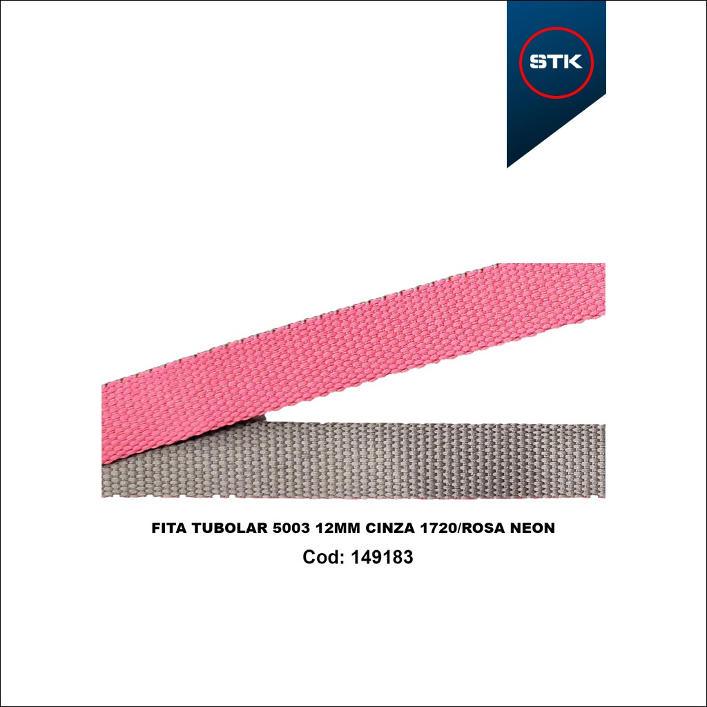 FITA TUBOLAR 5003 12MM 1720 / ROSA NEON