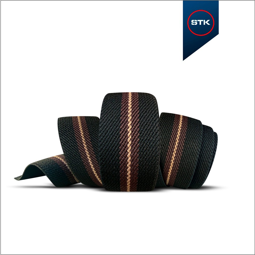 ELÁSTICO STK 1660 EURO 40MM PRETO / DOVER / CONGADA / DOVER / PRETO (14.5/4/3/4/14.5)