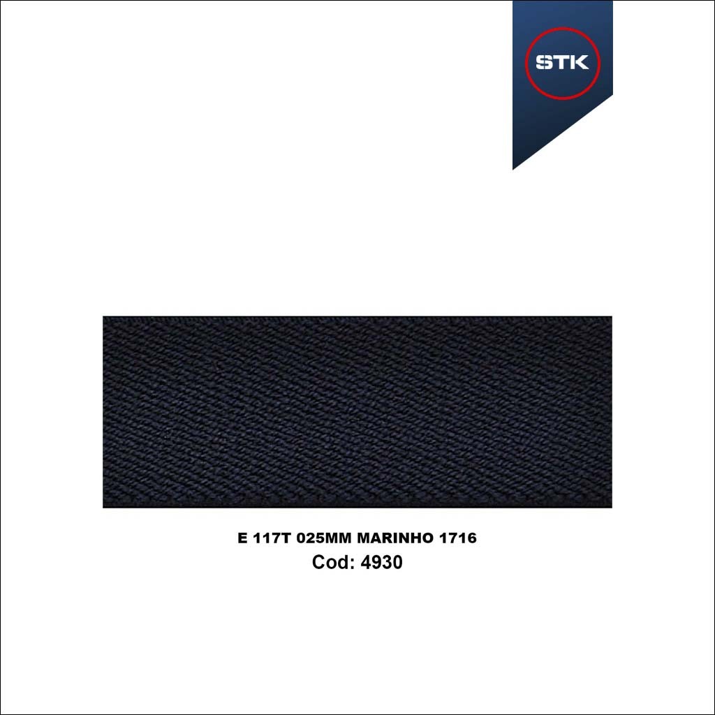 ELASTICO 117T 25MM MARINHO 1716