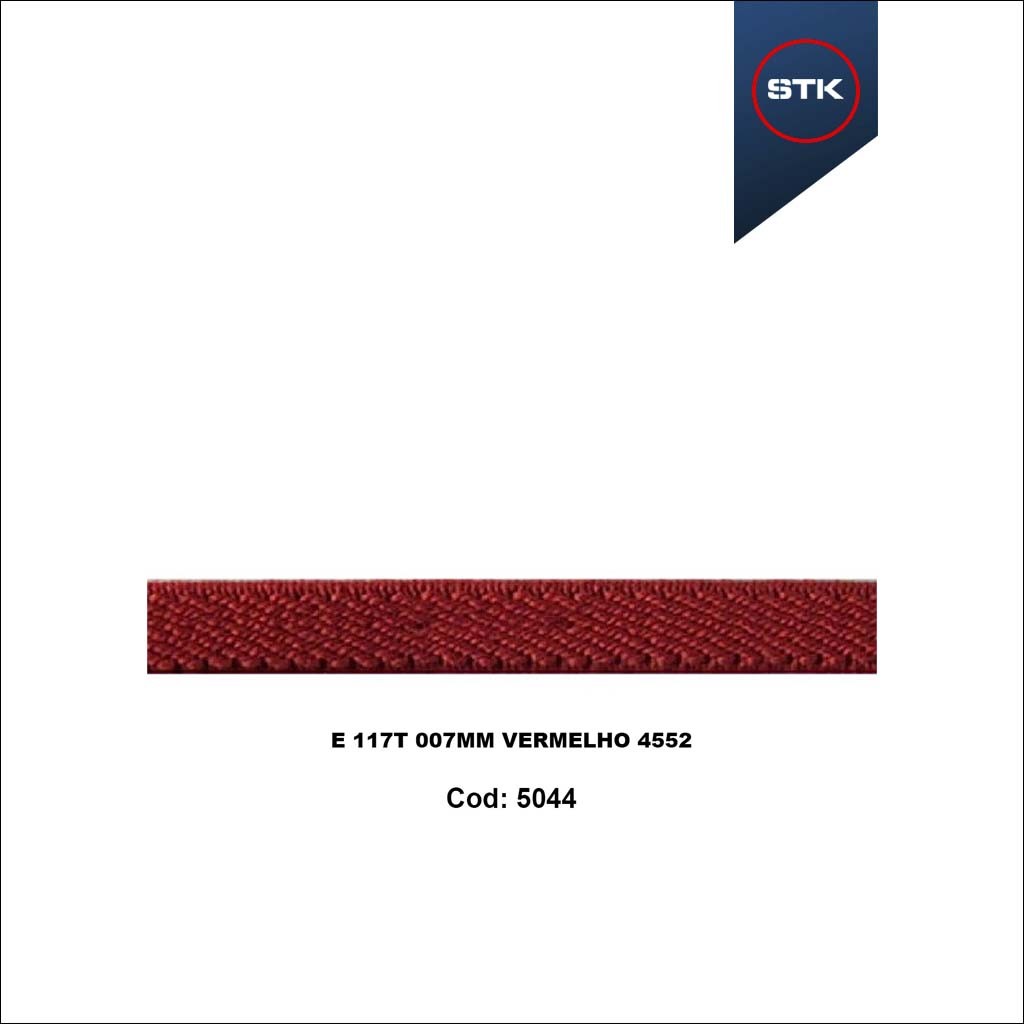 ELASTICO 117T 07MM VERMELHO 4552